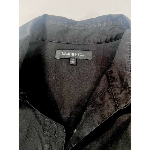 Lafayette 148 Long Sleeve Shirt Dress Size 8 - Picture 6 of 10